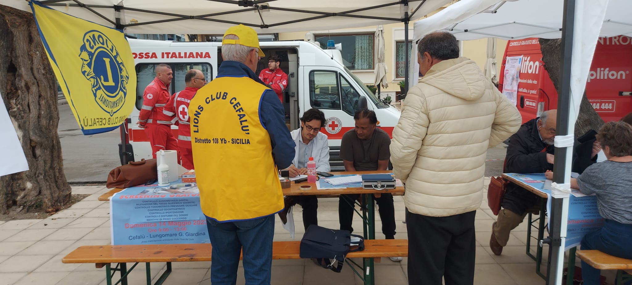 A Cefal I Lions Sul Lungomare Per Gli Screening Sanitari Gratuiti