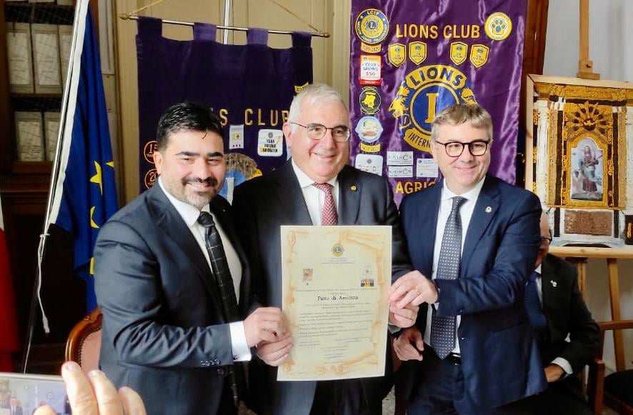 Patto di Amicizia tra Lions Club Modica e Agrigento Valle dei Templi